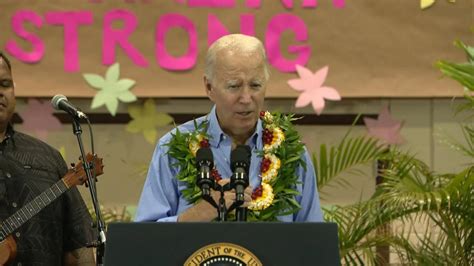 Biden says he and first lady will survey Maui damage as soon as they can. Follow live updates